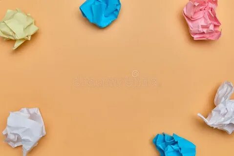 Take pieces of paper