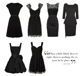 In my mouth black dresses