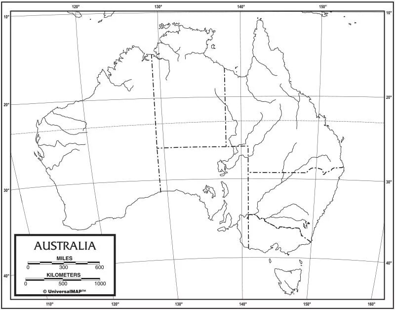 Контурная карта австралии 7 класс ответы