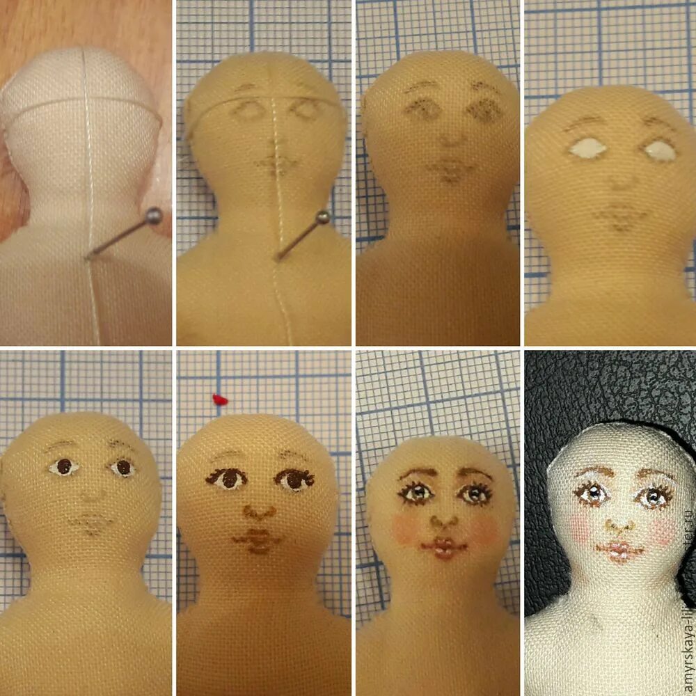 Как сделать куклу своими руками для начинающих. Лица кукол из ткани. Лицо для куклы своими руками. Лицо тряпичной куклы своими руками. Голова тряпичной куклы.