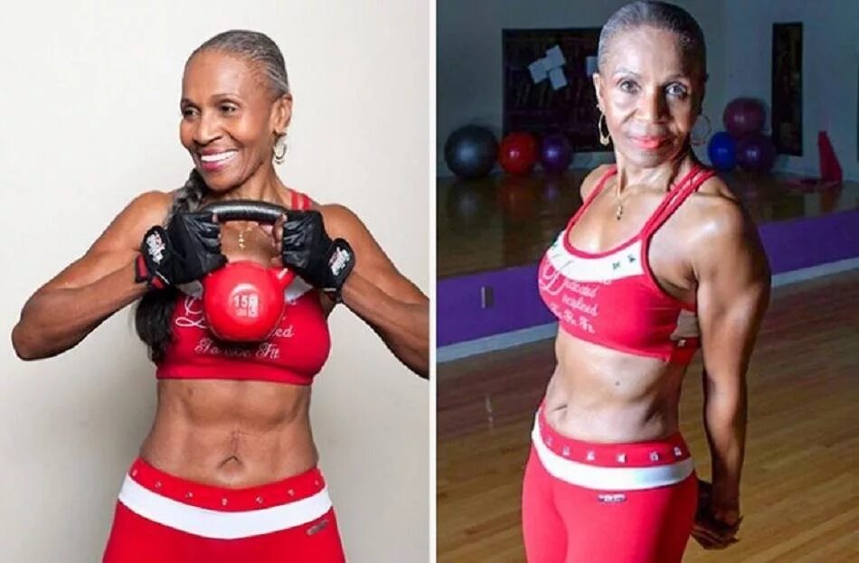 мышцы после 60 лет женщине. спортивные старики. фигура после 45. спортивные женщины в возрасте. бодибилдинг для пожилых.