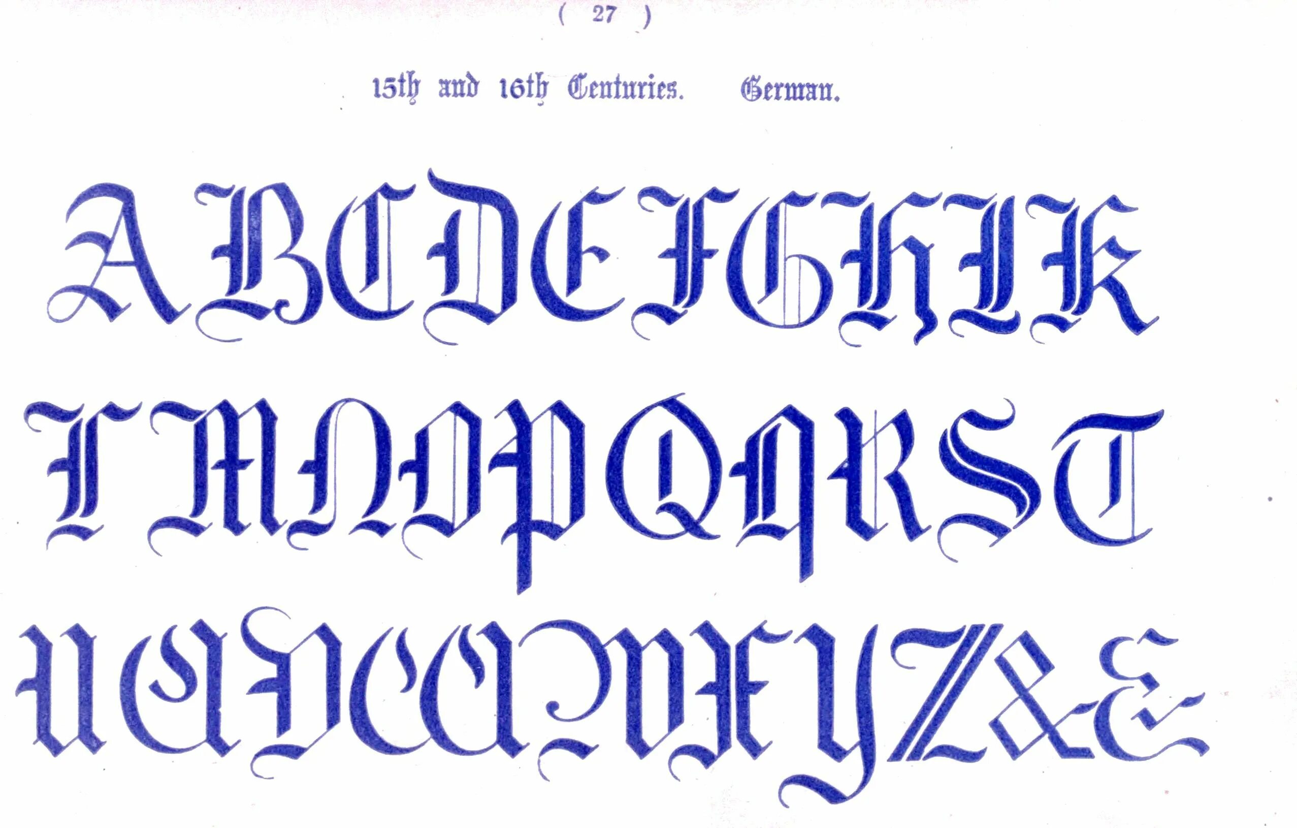English script