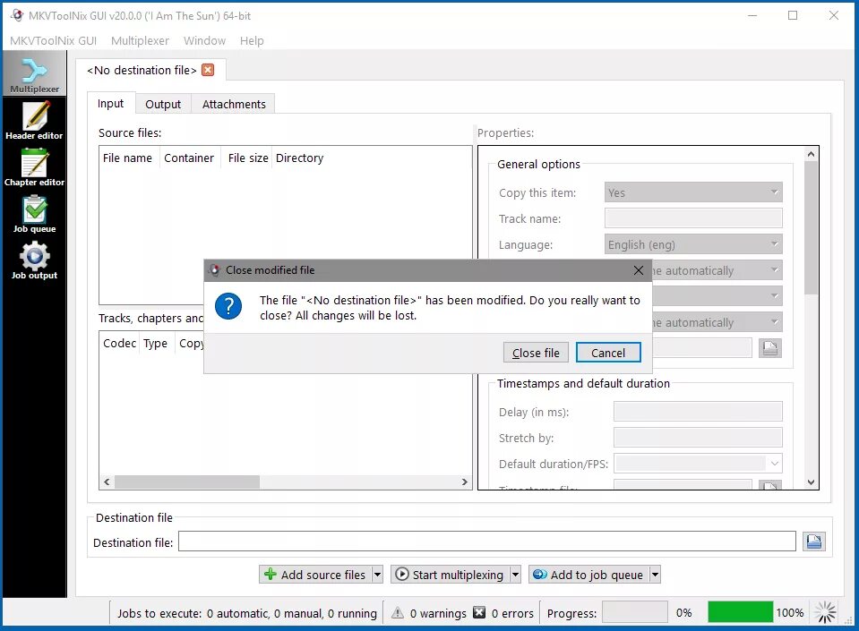 Default duration