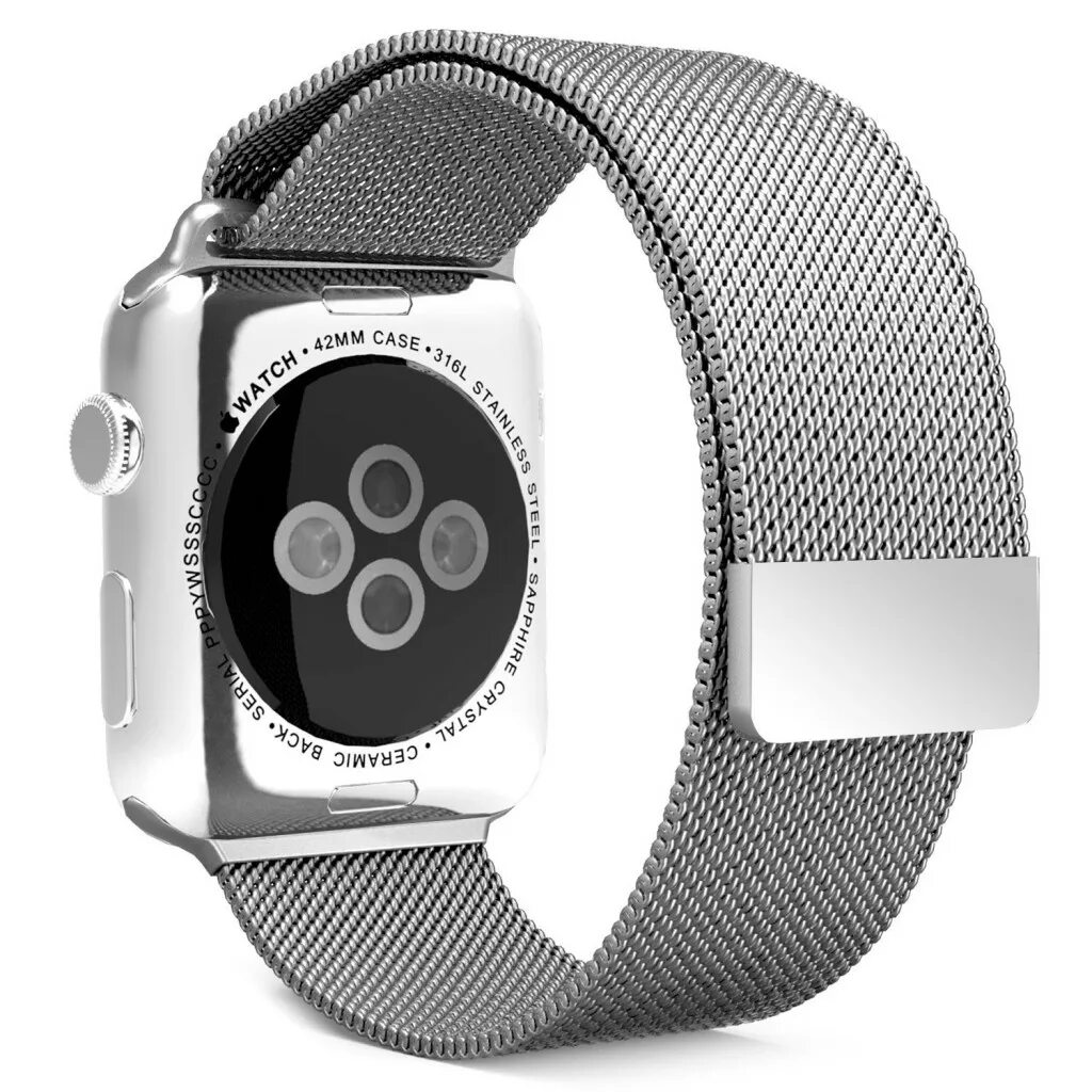 Ремешок Apple watch 42mm / 44mm. Ремешок Apple Milanese loop. Ремешок Apple watch Миланская петля Milanese loop 42/44. Ремешок Apple watch 42mm / 44mm блочный хамелеон.