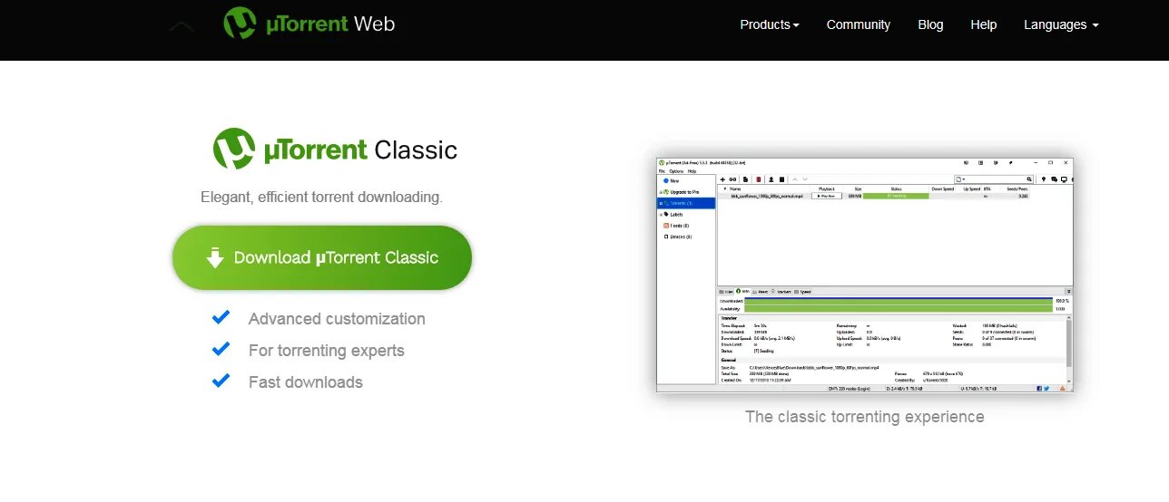 Utorrent Classic. Utorrent web как пользоваться.