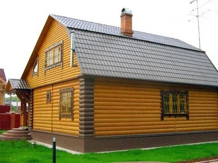 Обложить деревянный дом