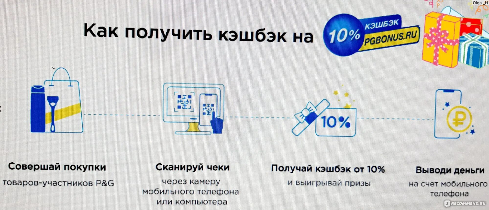 Получение кэшбэка с чеков