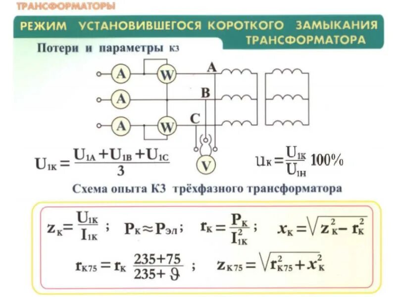 Мощность короткого замыкания источника. Режим короткого замыкания трехфазного трансформатора. Ток короткого замыкания трансформатора формула. Напряжение короткого замыкания трансформатора формула. Параметры кз трансформатора.