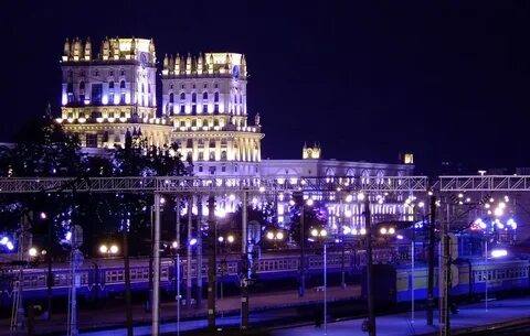 Минск ночное время
