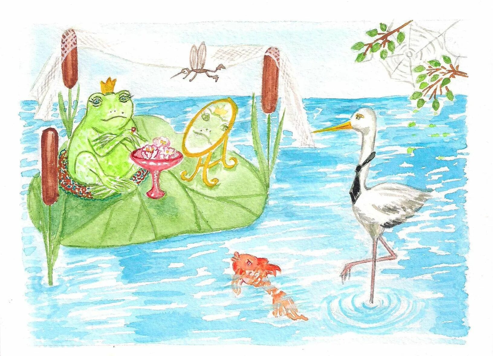 Рисование обитатели водоемов. Рисунок на тему водоемы. Рисунок на тему болота. Рисование для детей обитатели водоемов.