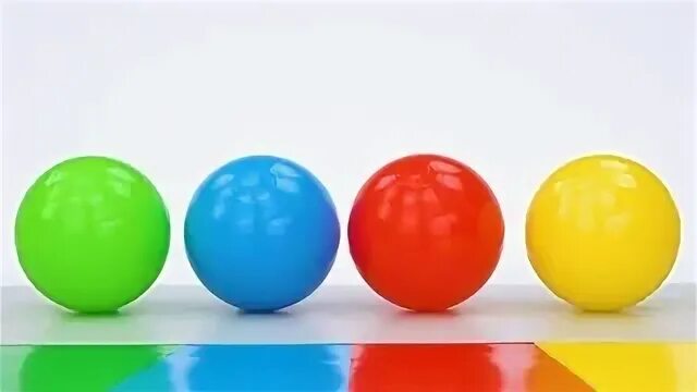 Желтый синий красный шар