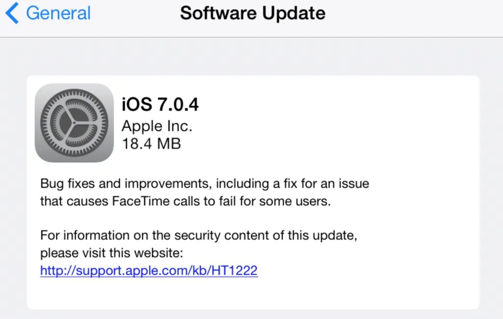 Update IOS7.0. Эпл патч 7. Has the issue been fixed