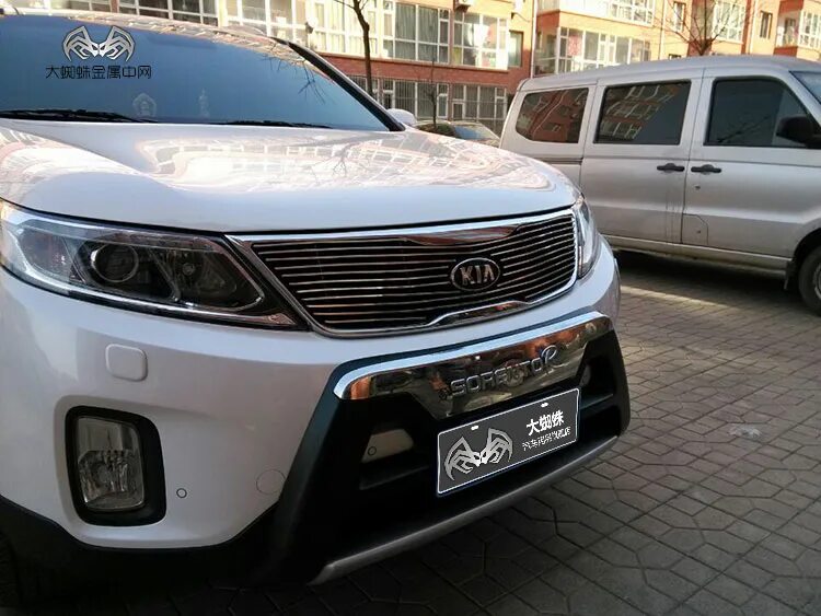 Бампер тюнинг киа соренто Юбка переднего бампера Zest на Kia Sorento 2 (Рестайлинг)