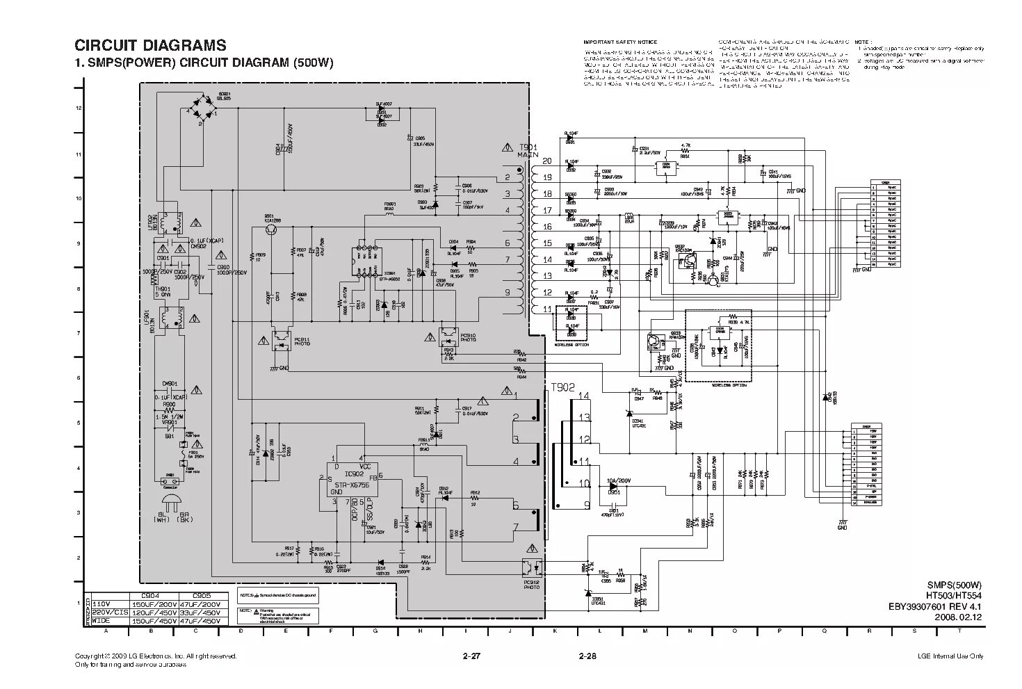 LG MC036A Service Manual download, schematics, eeprom, repair info for electroni