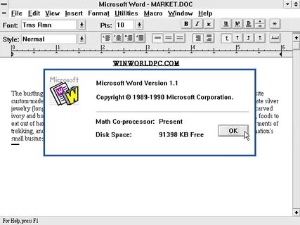 Ms dos word