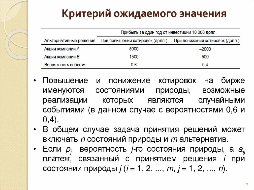 Что значит ожидать. Критерий ожидаемого значения. Критерий ожидаемого значения дисперсия. Критерий ожидаемое значение-дисперсия пример. Ожидаемое значение.