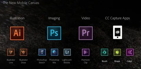 Список продуктов adobe