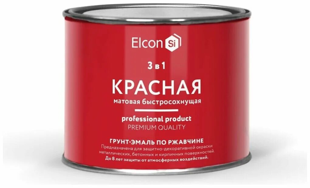 грунт-эмаль по ржавчине 3 в 1 матовая зеленый elcon 0,8 кг. эмаль по ржавчине elcon. эмаль elcon 3 в 1. эмаль по ржавчине elcon.