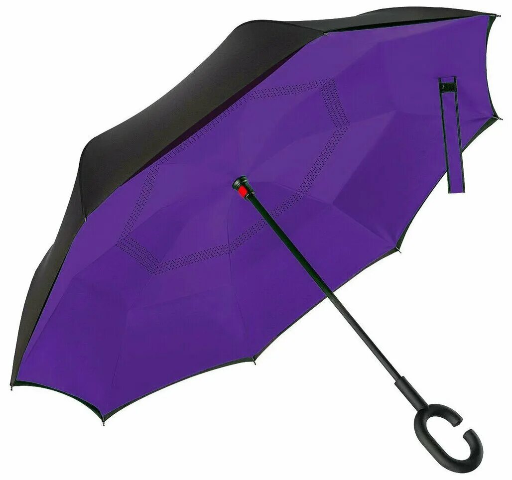 Зонт обратного сложения черный. Зонт уп брелла. Зонт вверх ногами. Ветрозащитный антизонт up-brella фиолетовый. Зонт вверх тормашками.