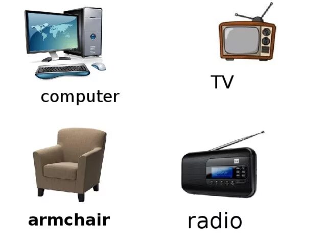 Computer radio. Телевизор и компьютер карточки. карточки по английскому компьютер. компьютер карточка на английском. computer tv radio.
