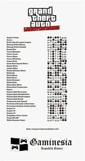 Коды гта либерти псп