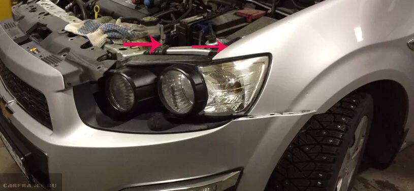 Как снять фару каптива Новый голос авто (замена звукового сигнала) Chevrolet Captiva (1G), 3,2 л, 200