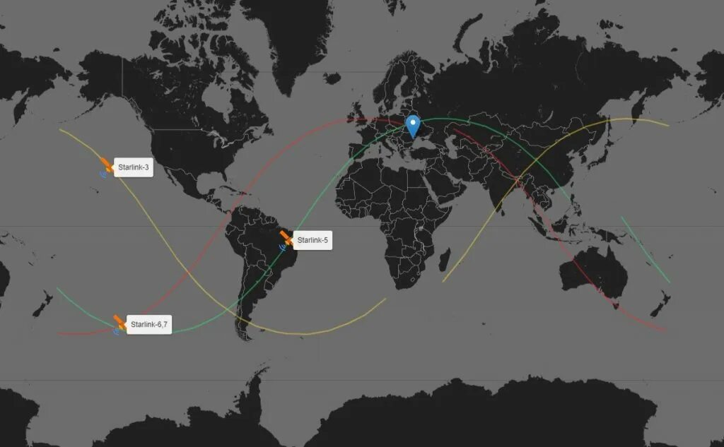 Карта пролета. Спутники Старлинк. Спутники Старлинк Украина. Старлинк карта. Starlink карта покрытия.