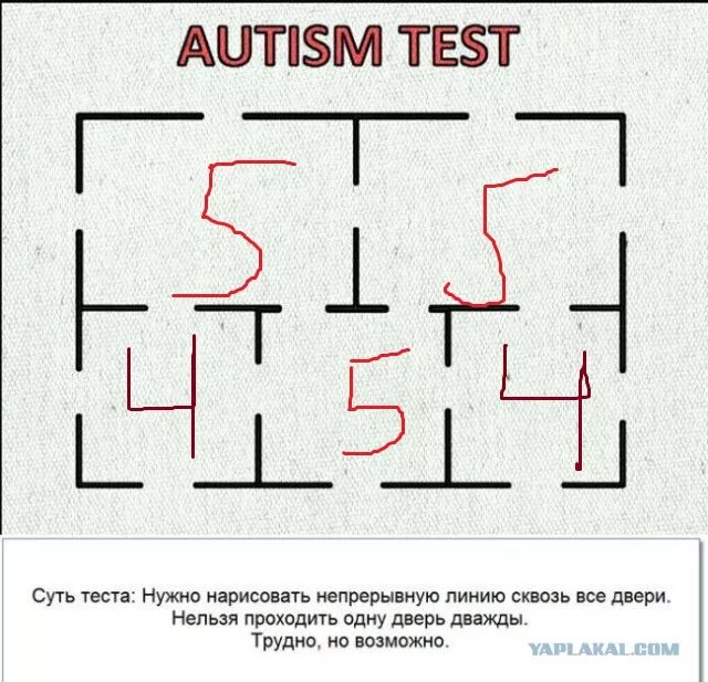 Тест на аутичность у взрослых. Тест на аутизм двери. Решение теста на аутизм. Тест на аутизм у взрослых. Тест на аутизм с дверями решение.