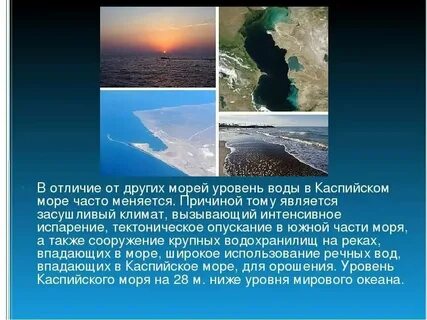 Каспийское море естественное или пресное