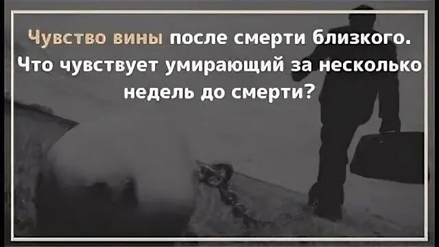 Ощущения умершего человека. Ощущения умершего человека