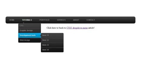 Горизонтальное меню сайта html