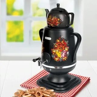 Электрический самовар с заварочным чайником