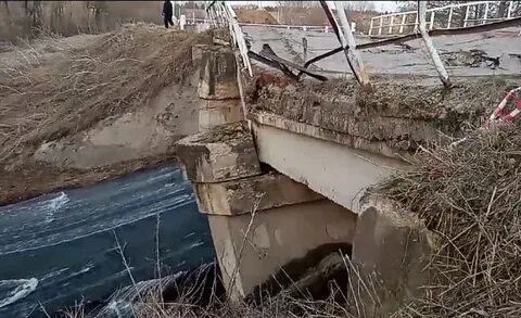 Видео разрушения моста
