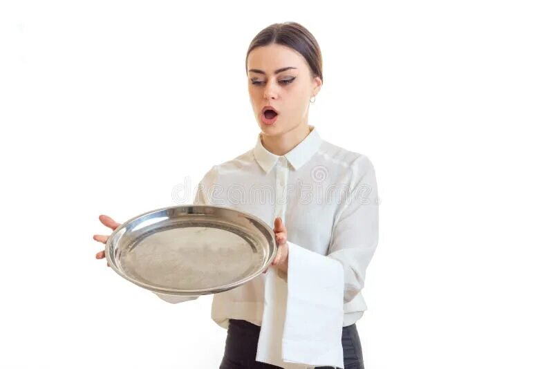 Рука держит поднос. Уронил поднос. Уронить поднос. Официант падает. Официант уронил.