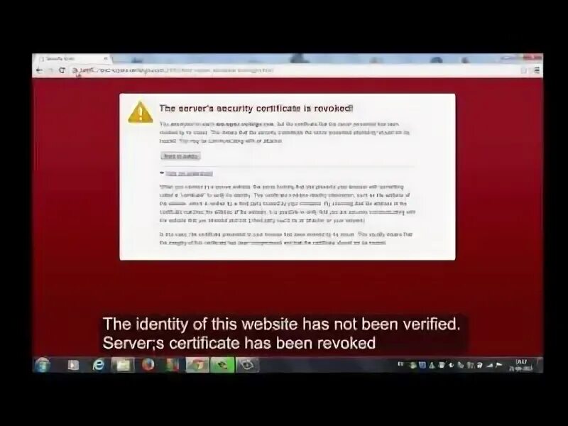 Error certificate has expired. Error certificate has expired