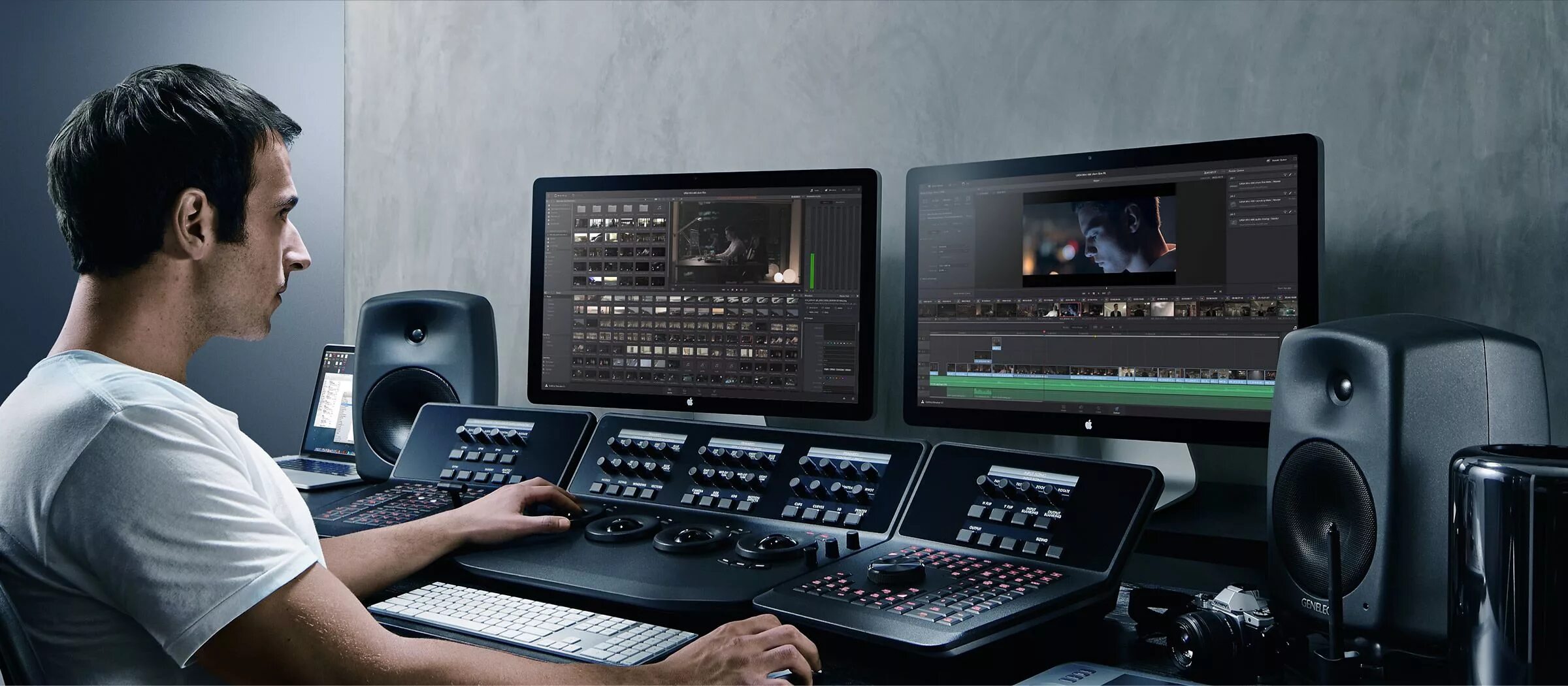 Blackmagic Design DAVINCI resolve. Видеомонтажер DAVINCI resolve. Монтажер на телевидении. Оборудование для видеомонтажа.