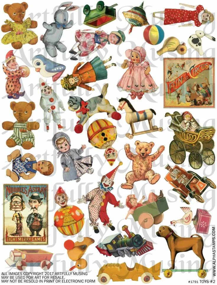Игрушка коллаж. Винтажные игрушки. игрушки коллаж. детские игрушки коллаж. распечатки для викторианской игрушки.