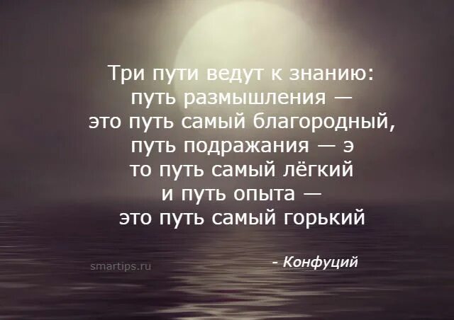 Путь подражания путь размышления