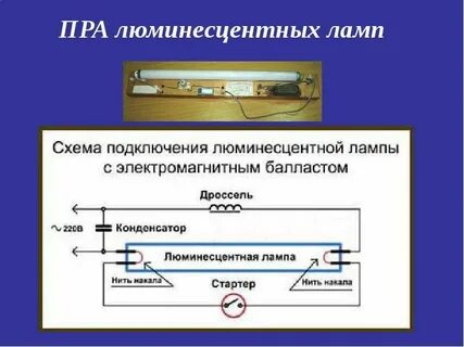 Люминесцентная лампа без стартера