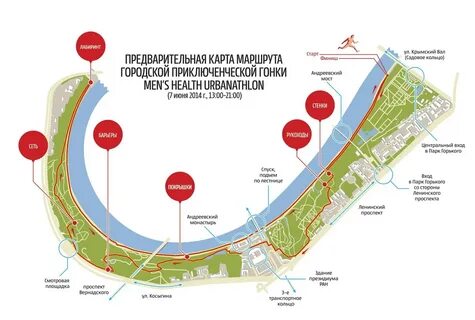 Маршрут на воробьевы горы