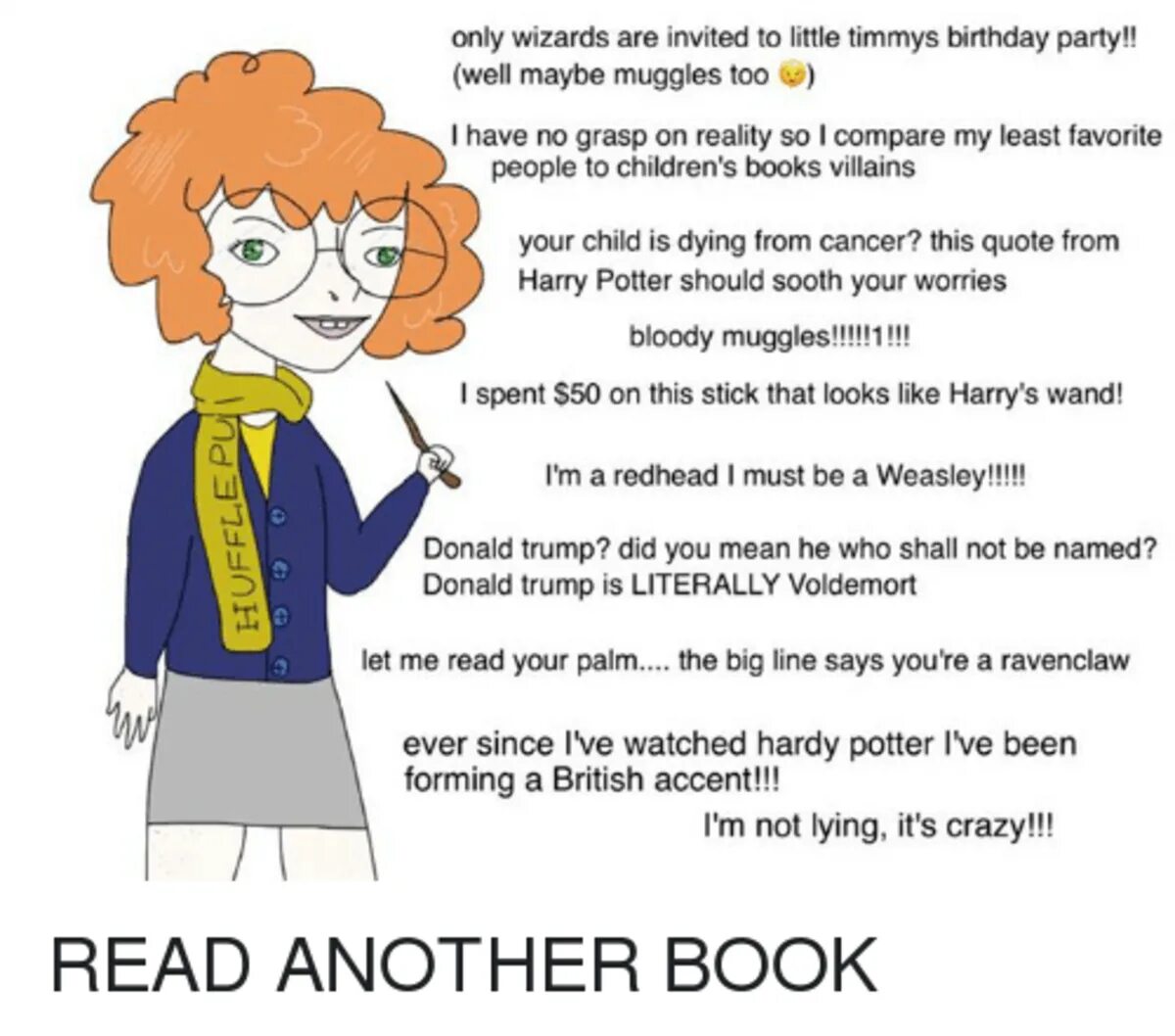 Read another book. Read another book Мем. Anti Harry Potter. Anti Harry Potter read another book.