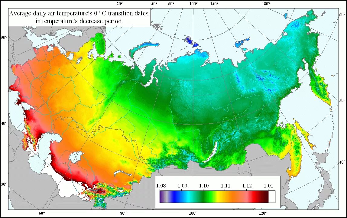 Средняя температура летом и зимой в тайге