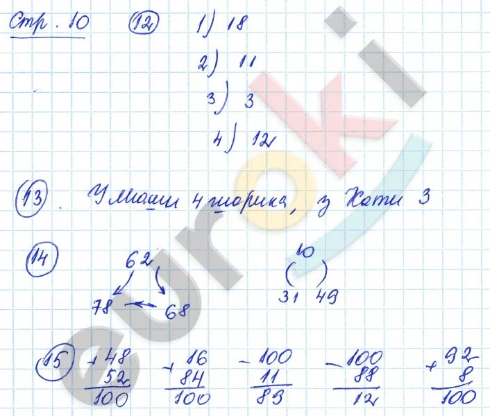 Математика рабочая тетрадь номер 1 рудницкая