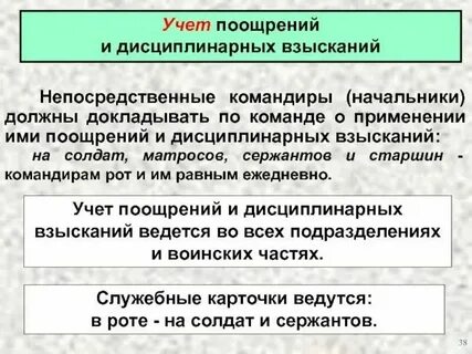 Учет взысканий