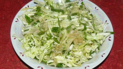 Приготовление салатов из капусты белокочанной