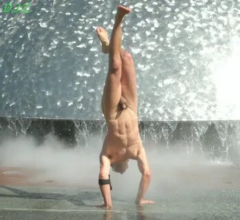 You pop on a handstand. 