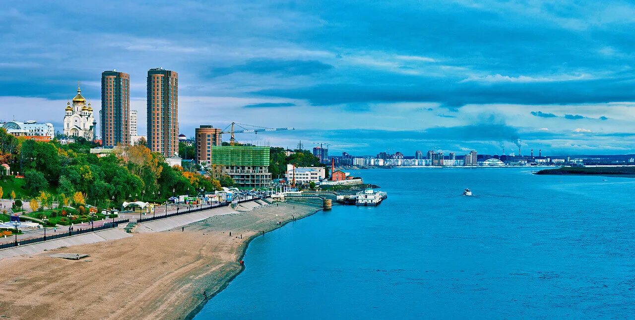 Хабаровск панорама. Хабаровск лето. Дальний Восток город Хабаровск. Набережная Хабаровск.