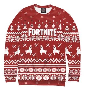 Свитшот с принтом "Свитер Fortnite" для женщин, артикул: FTN-6697...