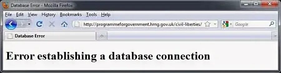 Error establishing an ssl connection
