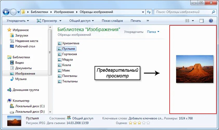 Как настроить предварительный просмотр файлов в папке. Предпросмотр файлов в проводнике. Предпросмотр в папке. Область предварительного просмотра. Как установить демонстрацию эскизов фото в папке